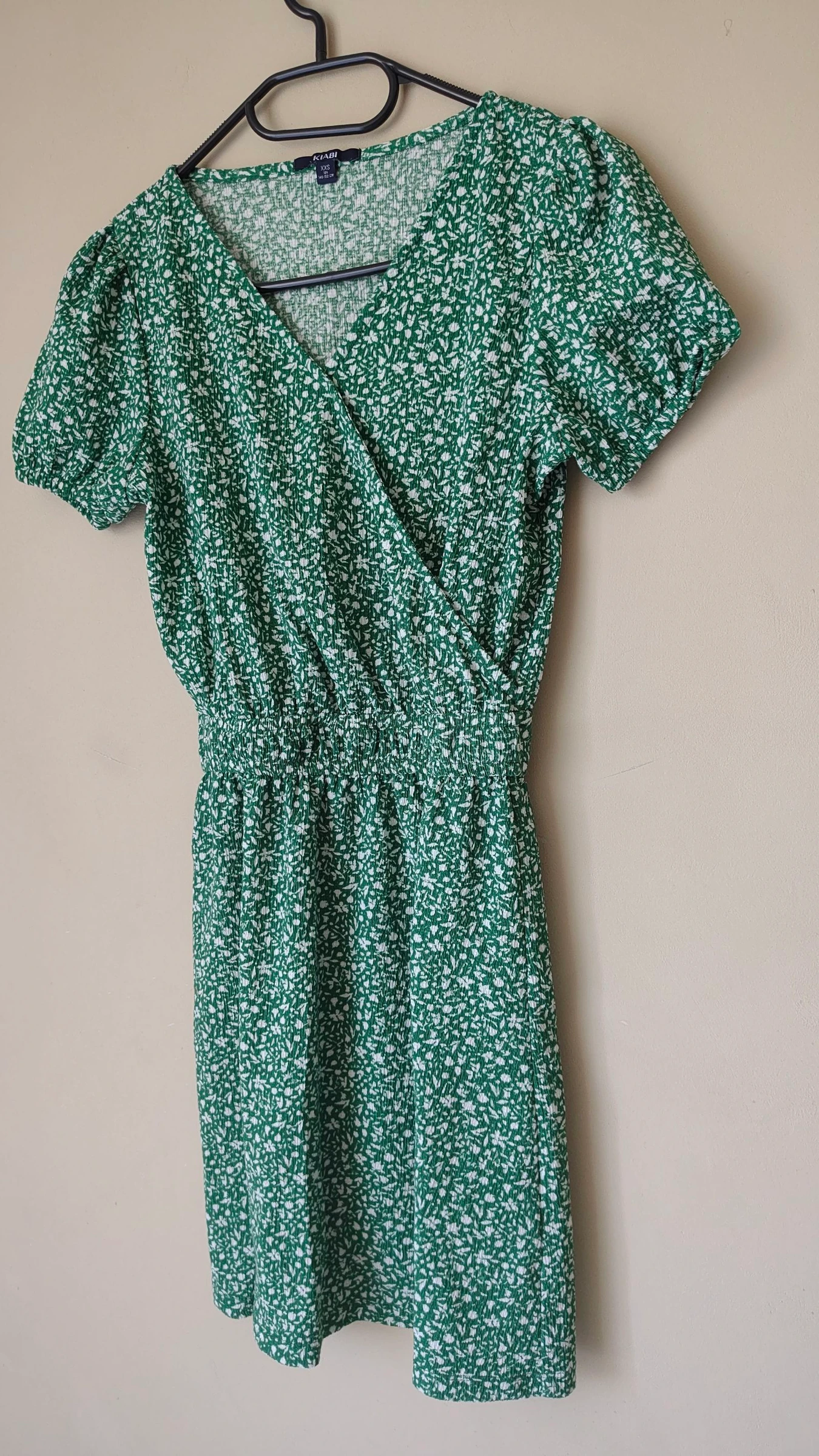 Groene bloemen zomerjurk Kiabi - cache-cœur - Maat 12 jaar – photo 2